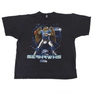 Vintage Seattle Seahawks NFL T-Shirt Football Sports Black Men's XXL 2XL